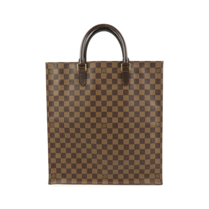 Louis Vuitton Sac Plat Damier, Brown, Canvas, Handbag