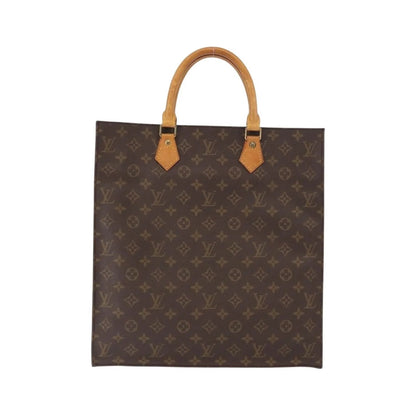 Louis Vuitton Sac Plat Monogram, Brown, Canvas, Tote Bag
