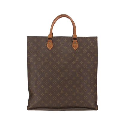 Louis Vuitton Sac Plat Monogram, Brown, Canvas, Tote Bag