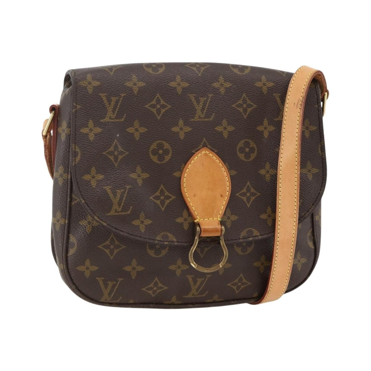 Louis Vuitton Saint Cloud Monogram Canvas, Brown, Canvas, Handbag