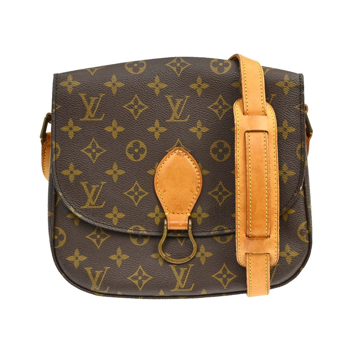 Louis Vuitton Saint Cloud Monogram Canvas, Brown, Canvas, Handbag