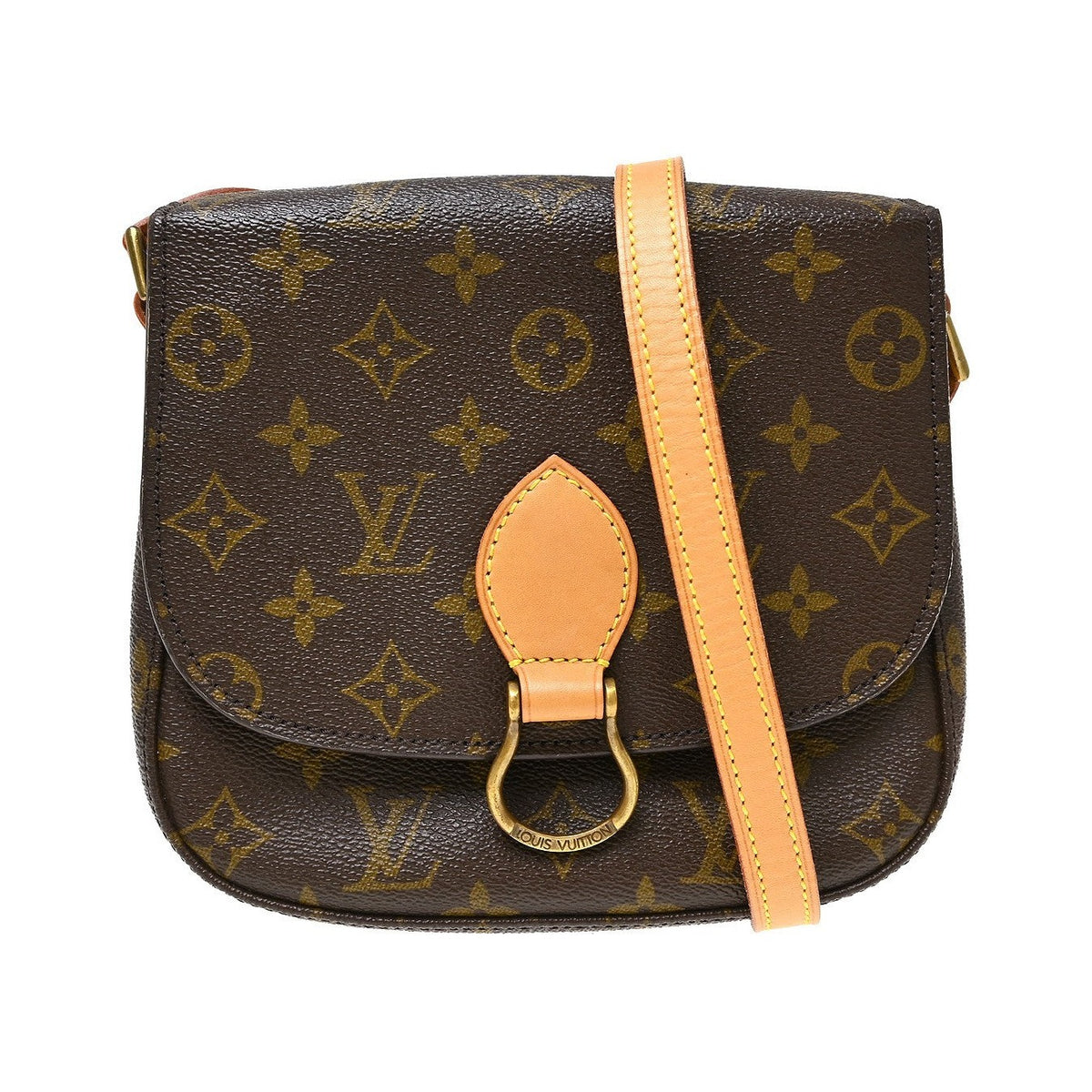 Louis Vuitton Saint Cloud Monogram Canvas, Brown, Canvas, Handbag