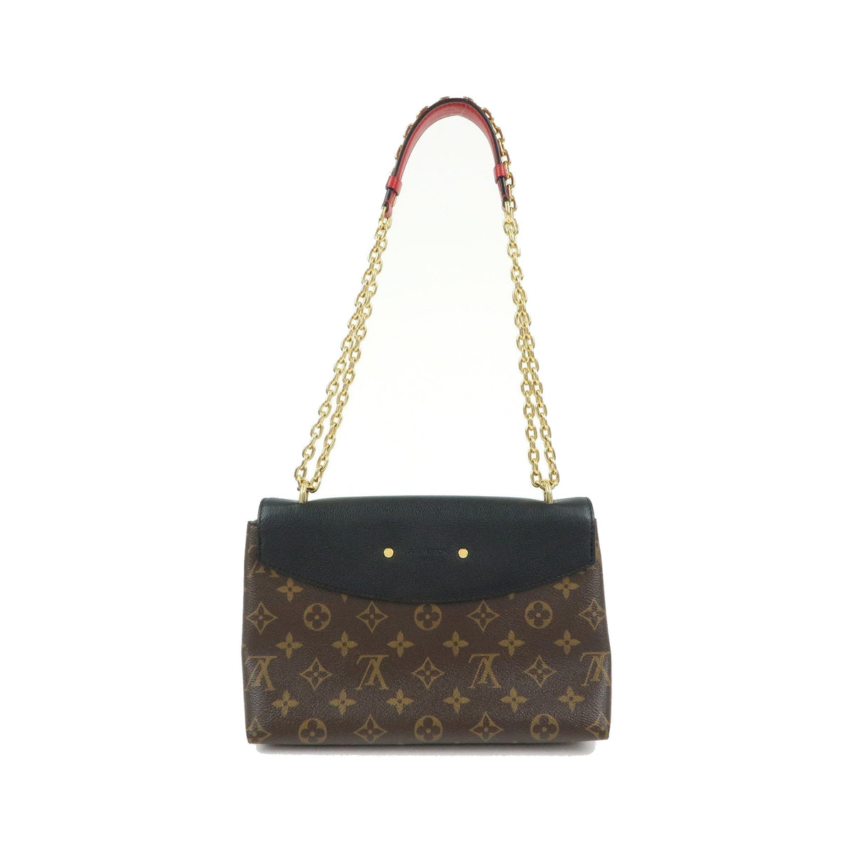 Louis Vuitton Saint Placide Monogram Canvas and Leather, Brown, Canvas, Handbag