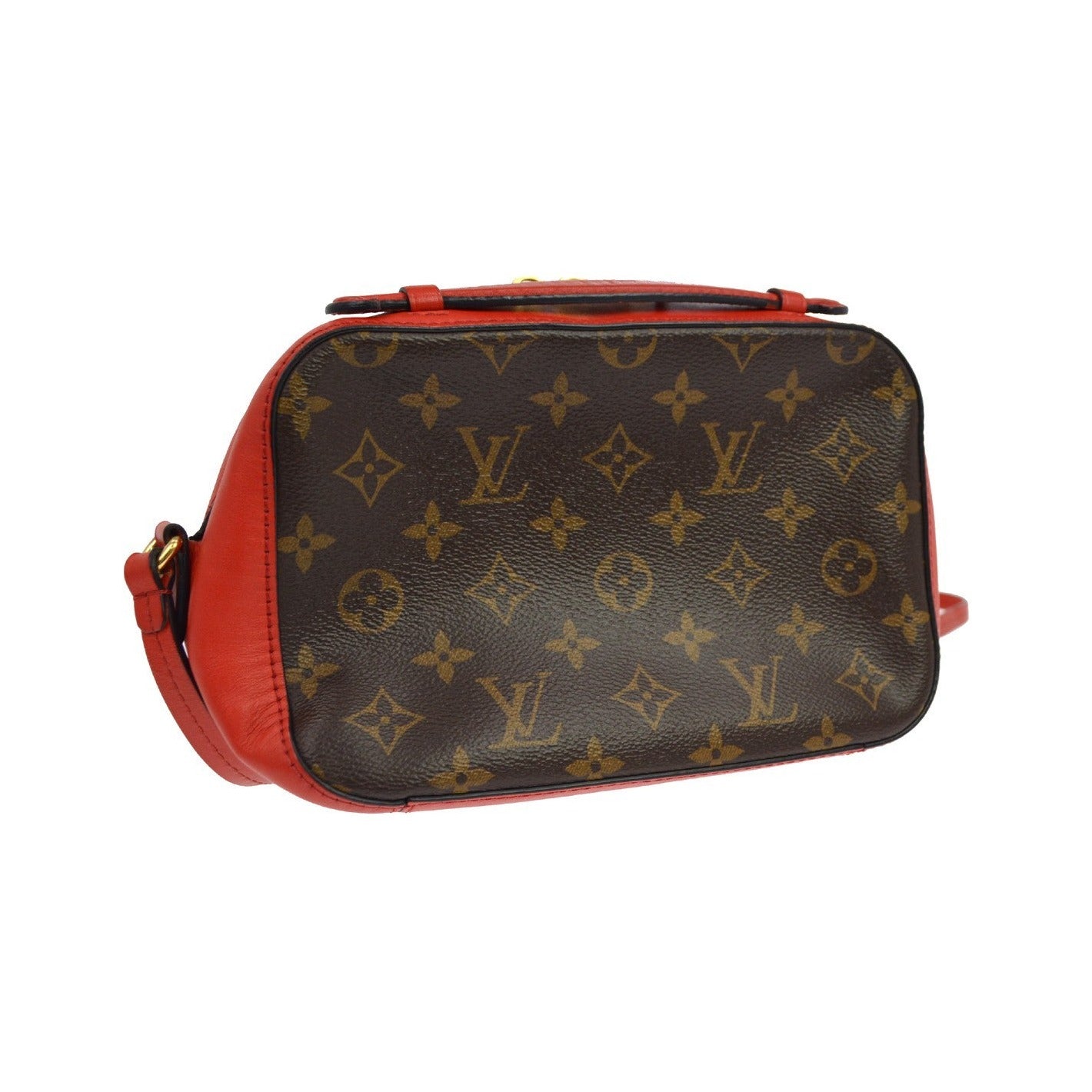 Louis Vuitton Saintonge Monogram Canvas with Leather, Brown, Canvas, Shoulder Bag