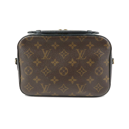 Louis Vuitton Saintonge Monogram Canvas with Leather, Brown, Canvas, Handbag