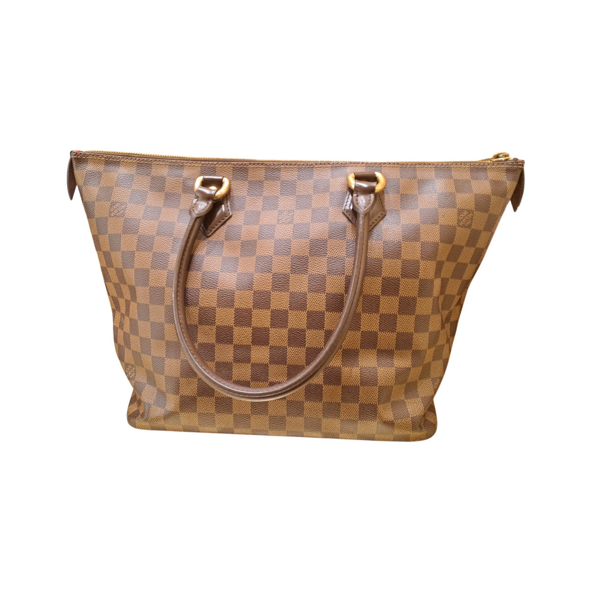 Louis Vuitton Saleya Damier, Brown, Leather, Tote Bag