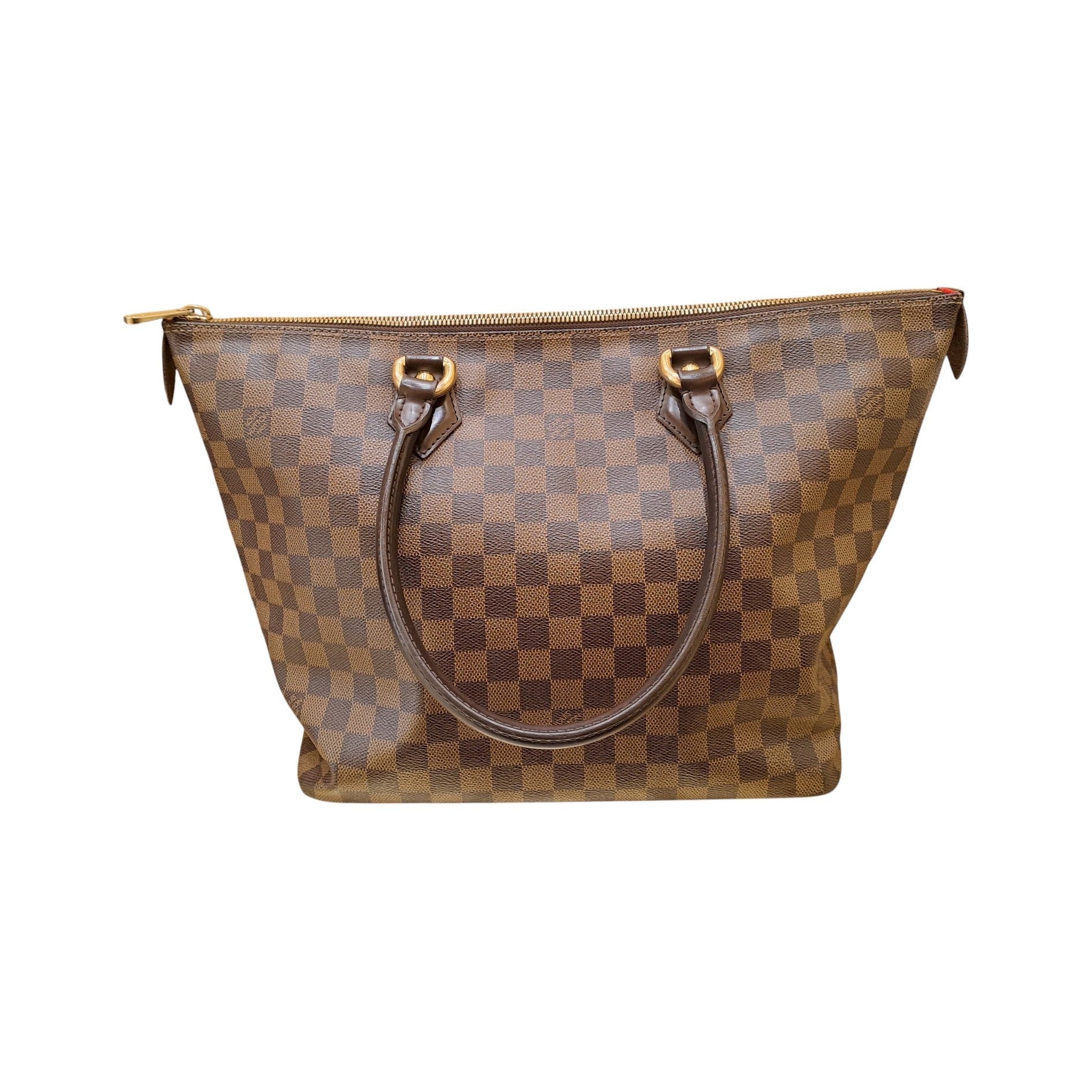 Louis Vuitton Saleya Damier, Brown, Leather, Tote Bag