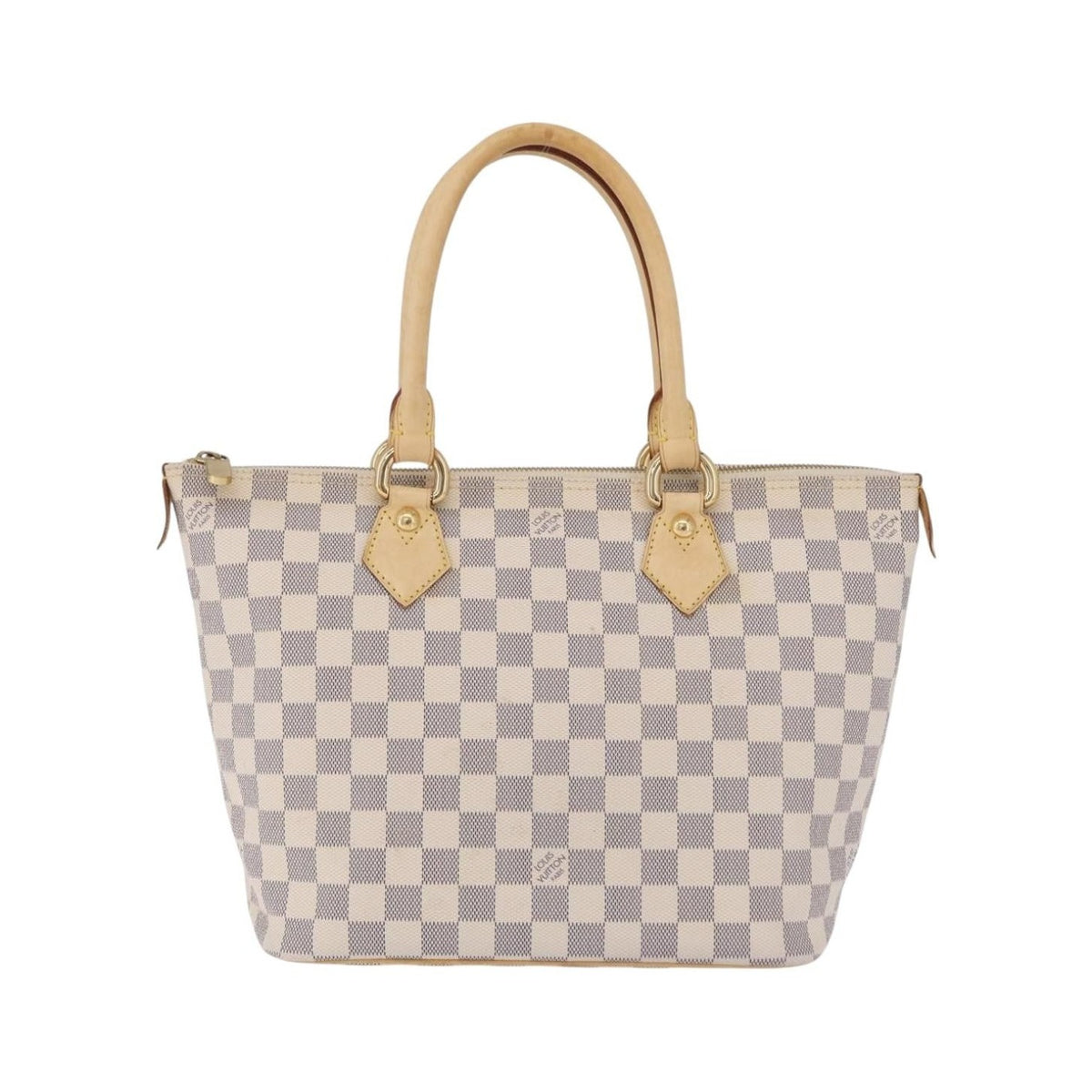 Louis Vuitton Saleya Damier, White, Canvas, Handbag