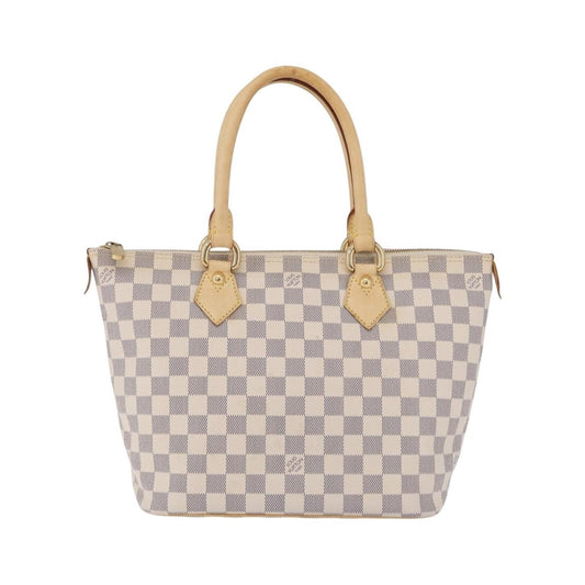 Louis Vuitton Saleya Damier, White, Canvas, Handbag