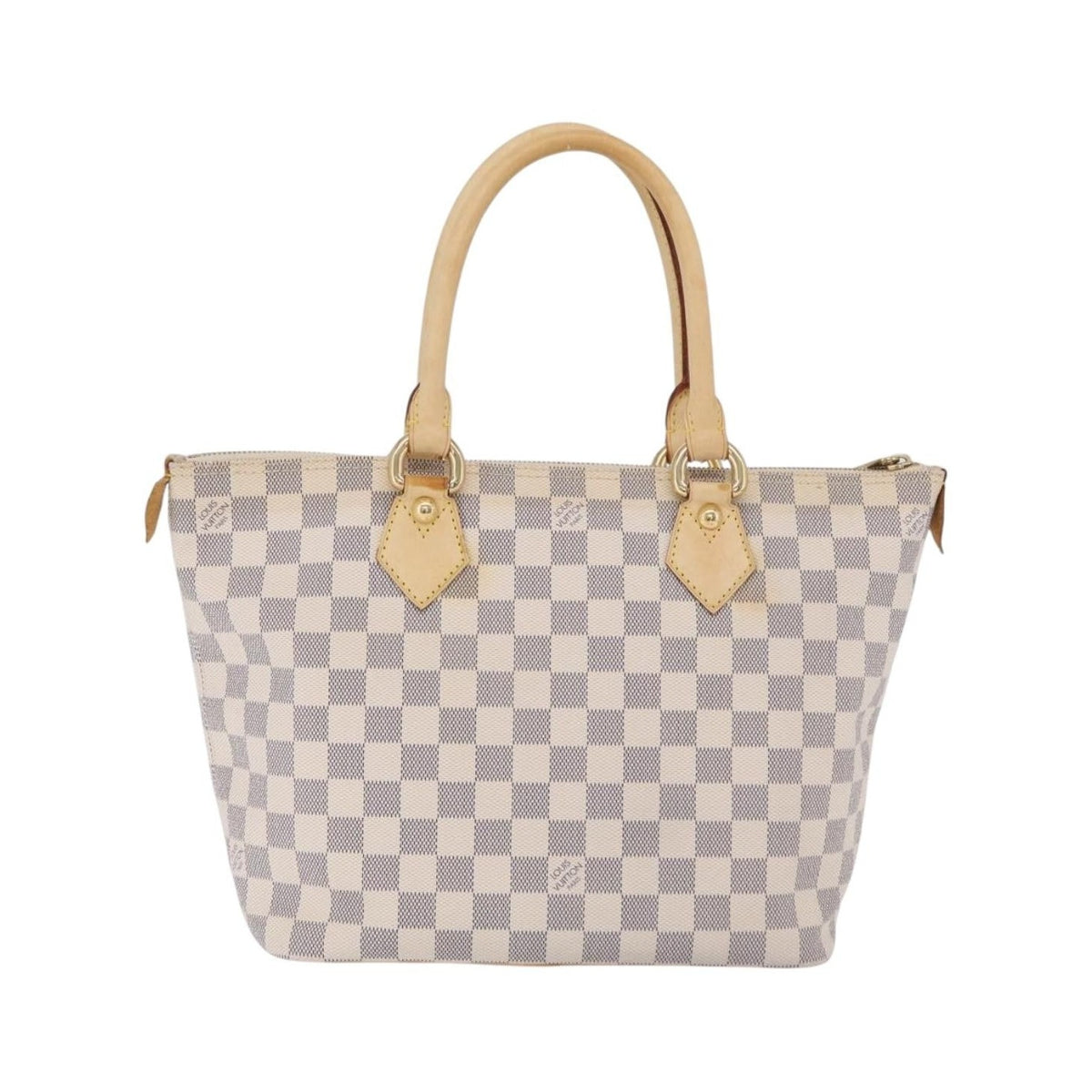 Louis Vuitton Saleya Damier, White, Canvas, Handbag