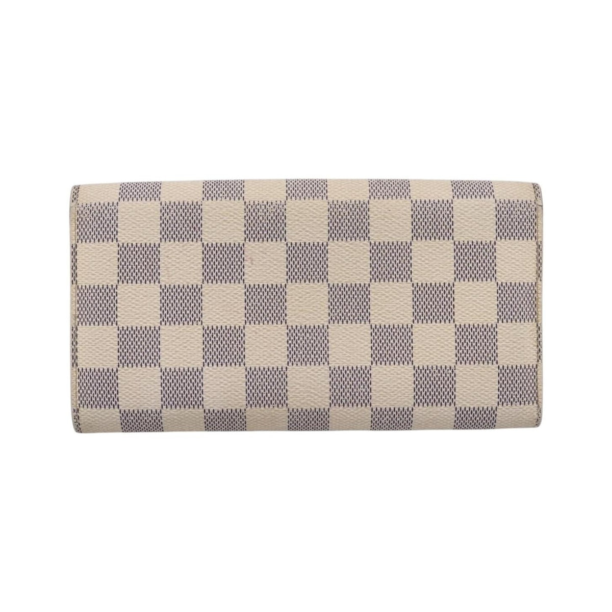 Louis Vuitton Sarah Damier, White, Canvas, Wallet
