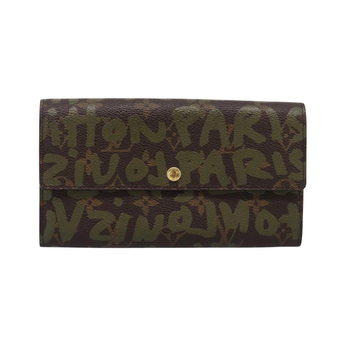 Louis Vuitton Sarah Limited Edition Monogram Graffiti, Khaki, Canvas, Wallet