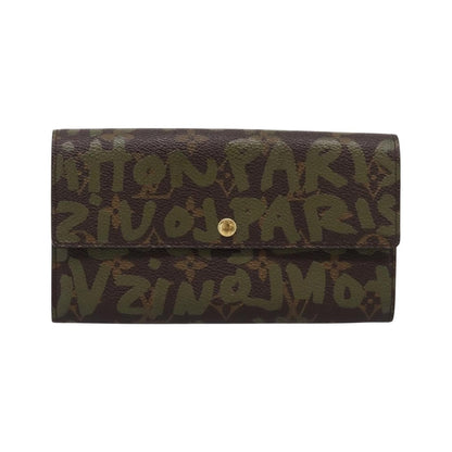 Louis Vuitton Sarah Limited Edition Monogram Graffiti, Khaki, Canvas, Wallet