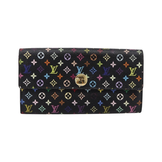 Louis Vuitton Sarah Monogram Multicolor, Black, Canvas, Wallet