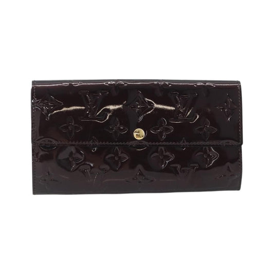 Louis Vuitton Sarah Monogram Vernis, Burgundy, Patent Leather, Clutch