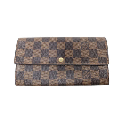 Louis Vuitton Sarah Wallet NM Damier, Brown, Canvas, Wallet