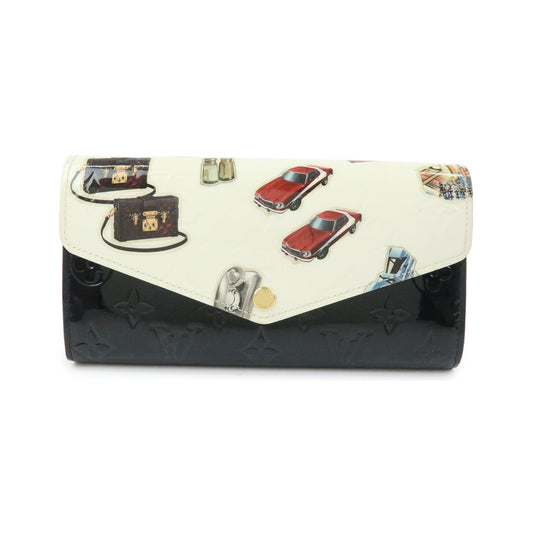 Louis Vuitton Sarah Wallet NM Limited Edition Stickers Monogram Vernis, Multicolour, Patent Leather, Wallet