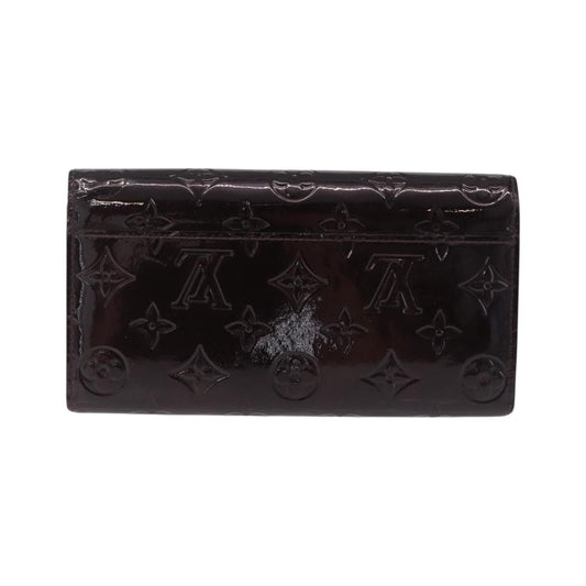 Louis Vuitton Sarah Wallet NM Monogram Vernis, Burgundy, Patent Leather, Wallet