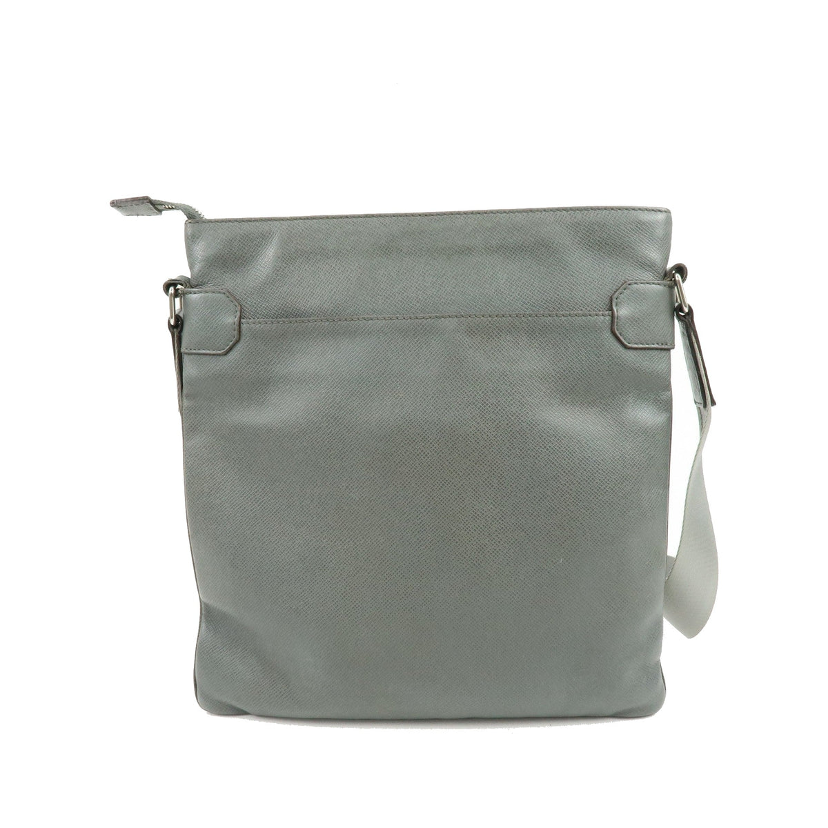 Louis Vuitton Sasha Taiga Leather, Gray, Leather, Handbag
