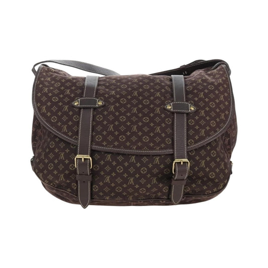 Louis Vuitton Saumur Mini Lin, Brown, Canvas, Shoulder Bag
