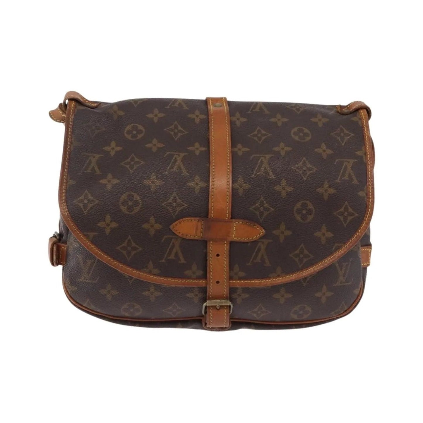 Louis Vuitton Saumur Monogram, Brown, Canvas, Shoulder Bag