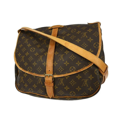 Louis Vuitton Saumur Monogram, Brown, Canvas, Shoulder Bag