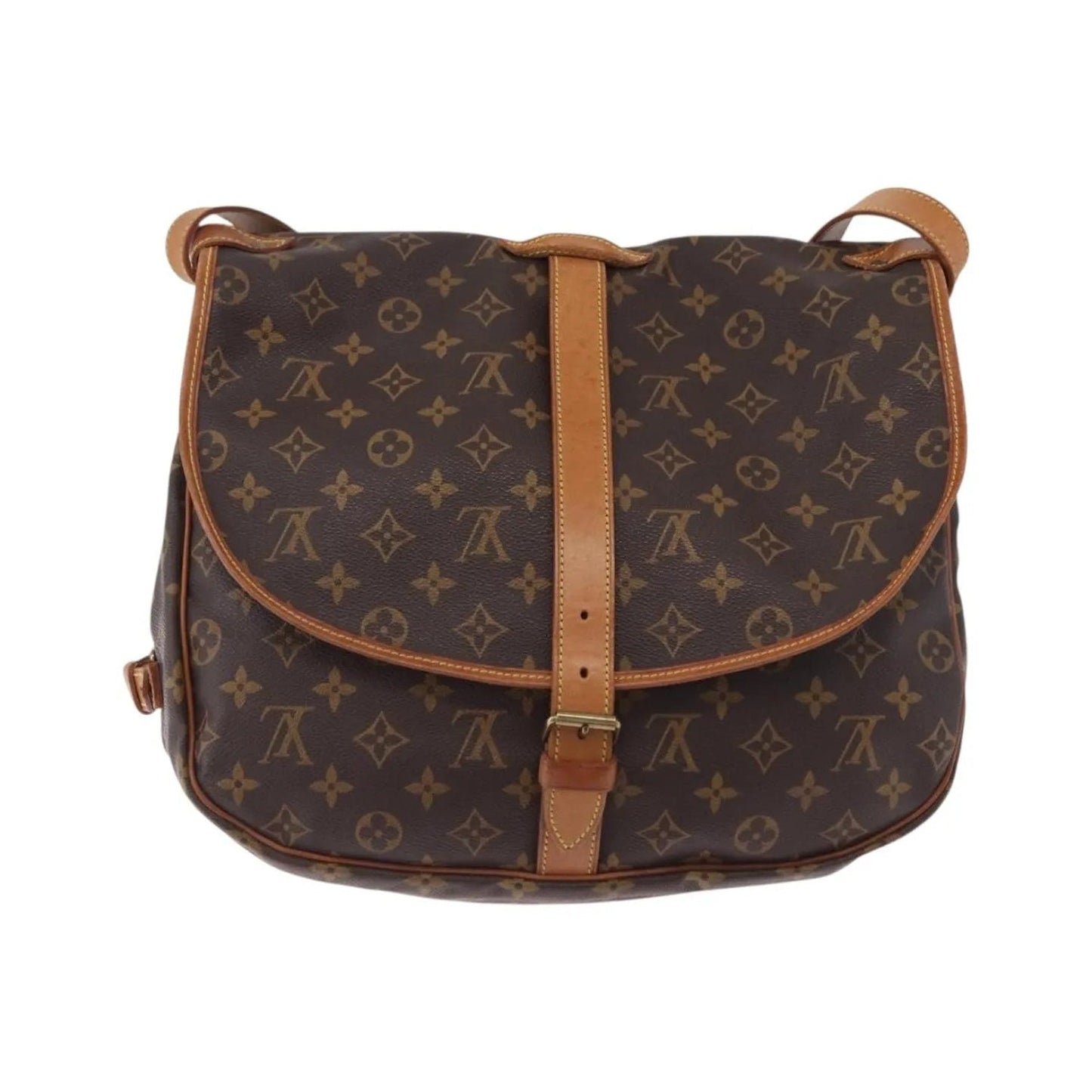 Louis Vuitton Saumur Monogram, Brown, Canvas, Shoulder Bag