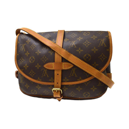 Louis Vuitton Saumur Monogram, Brown, Canvas, Shoulder Bag
