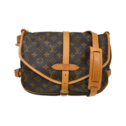 Louis Vuitton Saumur Monogram, Brown, Canvas, Shoulder Bag