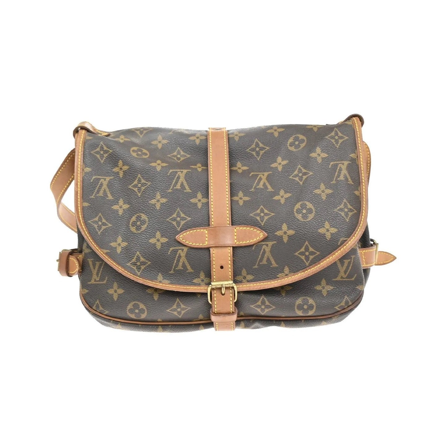 Louis Vuitton Saumur Monogram Canvas, Brown, Canvas, Shoulder Bag