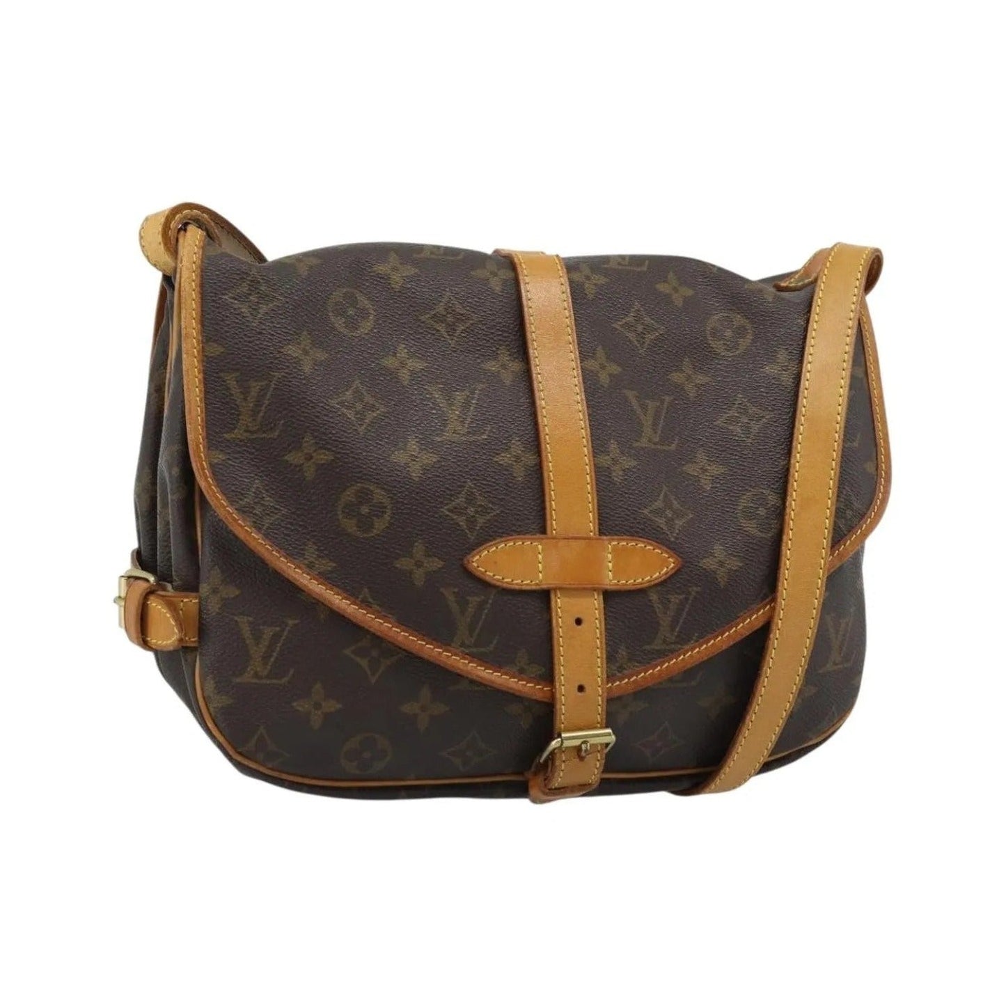 Louis Vuitton Saumur Monogram Canvas, Brown, Canvas, Shoulder Bag