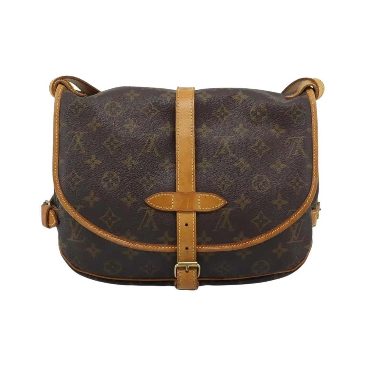 Louis Vuitton Saumur Monogram Canvas, Brown, Canvas, Shoulder Bag