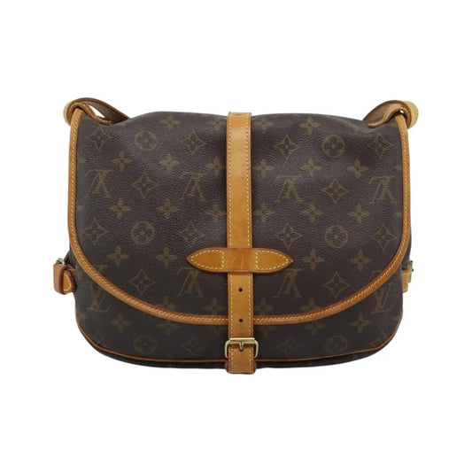 Louis Vuitton Saumur Monogram Canvas, Brown, Canvas, Shoulder Bag
