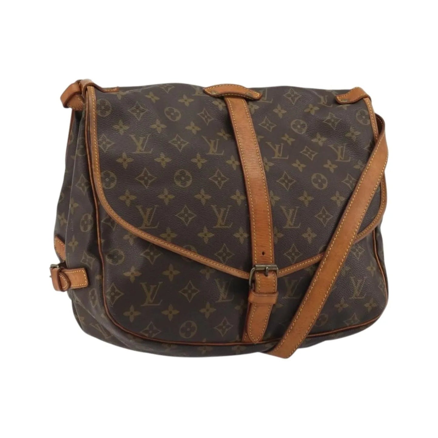 Louis Vuitton Saumur Monogram Canvas, Brown, Canvas, Shoulder Bag