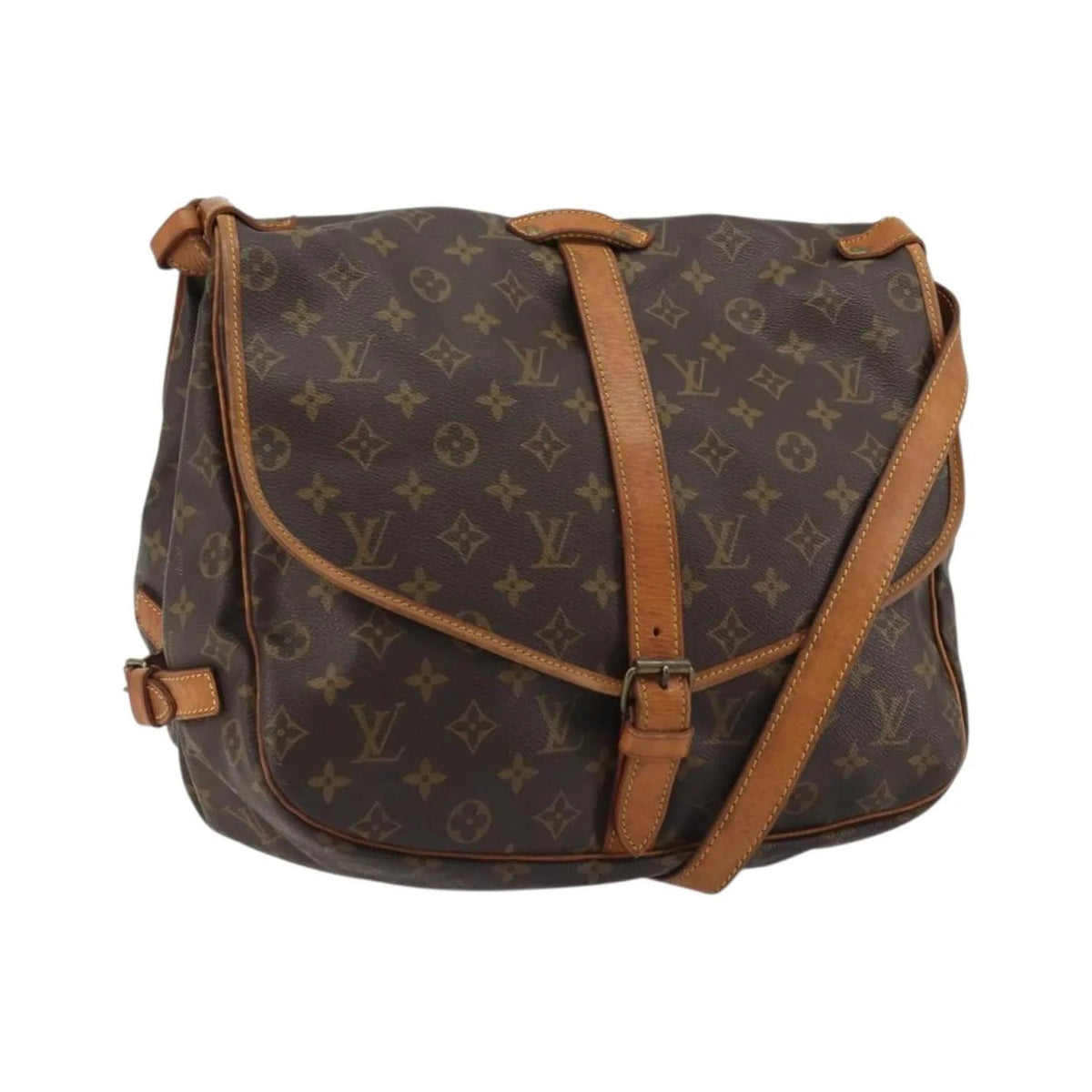 Louis Vuitton Saumur Monogram Canvas, Brown, Canvas, Shoulder Bag