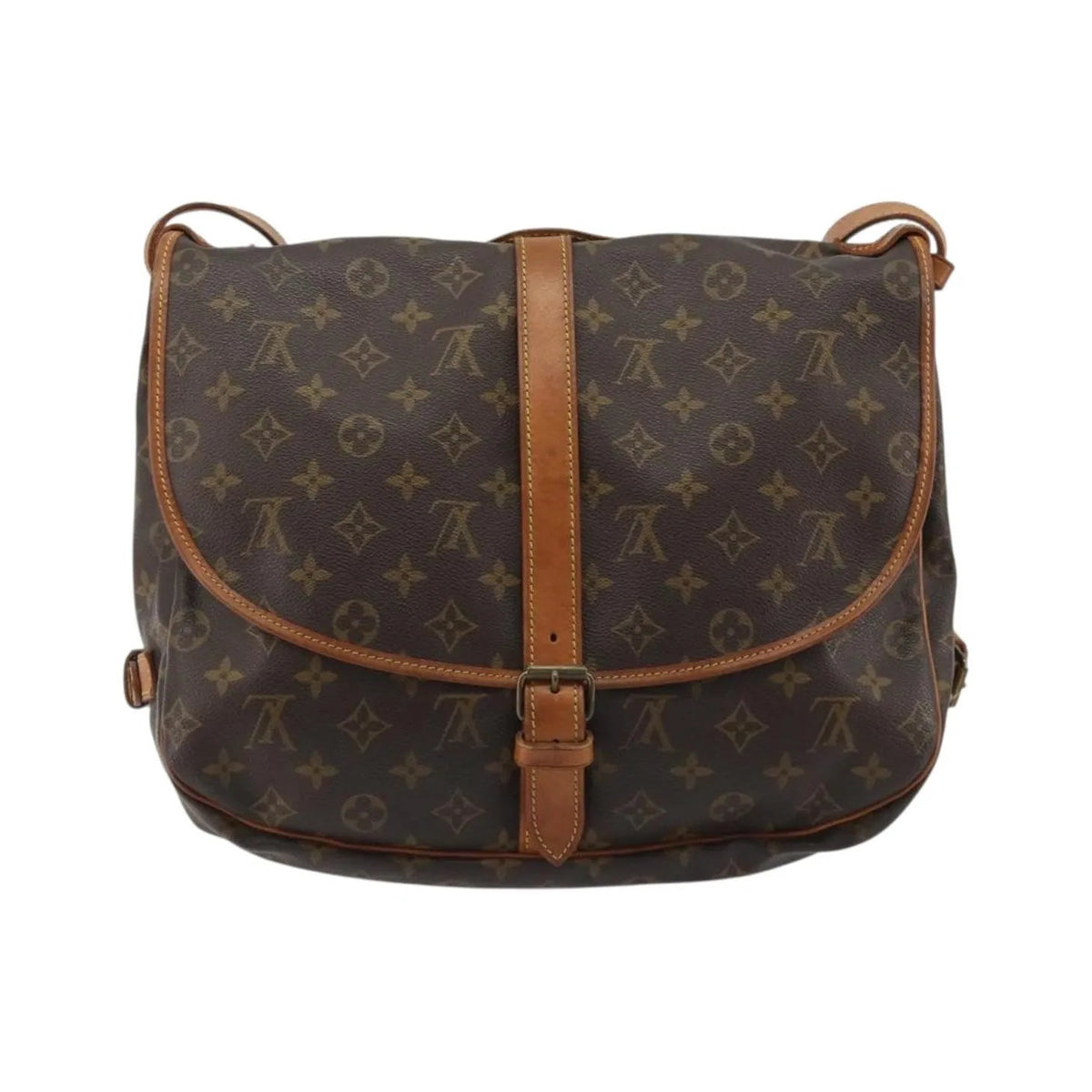 Louis Vuitton Saumur Monogram Canvas, Brown, Canvas, Shoulder Bag
