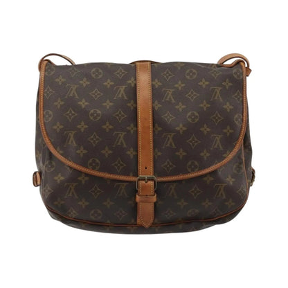 Louis Vuitton Saumur Monogram Canvas, Brown, Canvas, Shoulder Bag