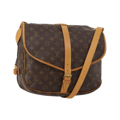Louis Vuitton Saumur Monogram Canvas, Brown, Canvas, Shoulder Bag