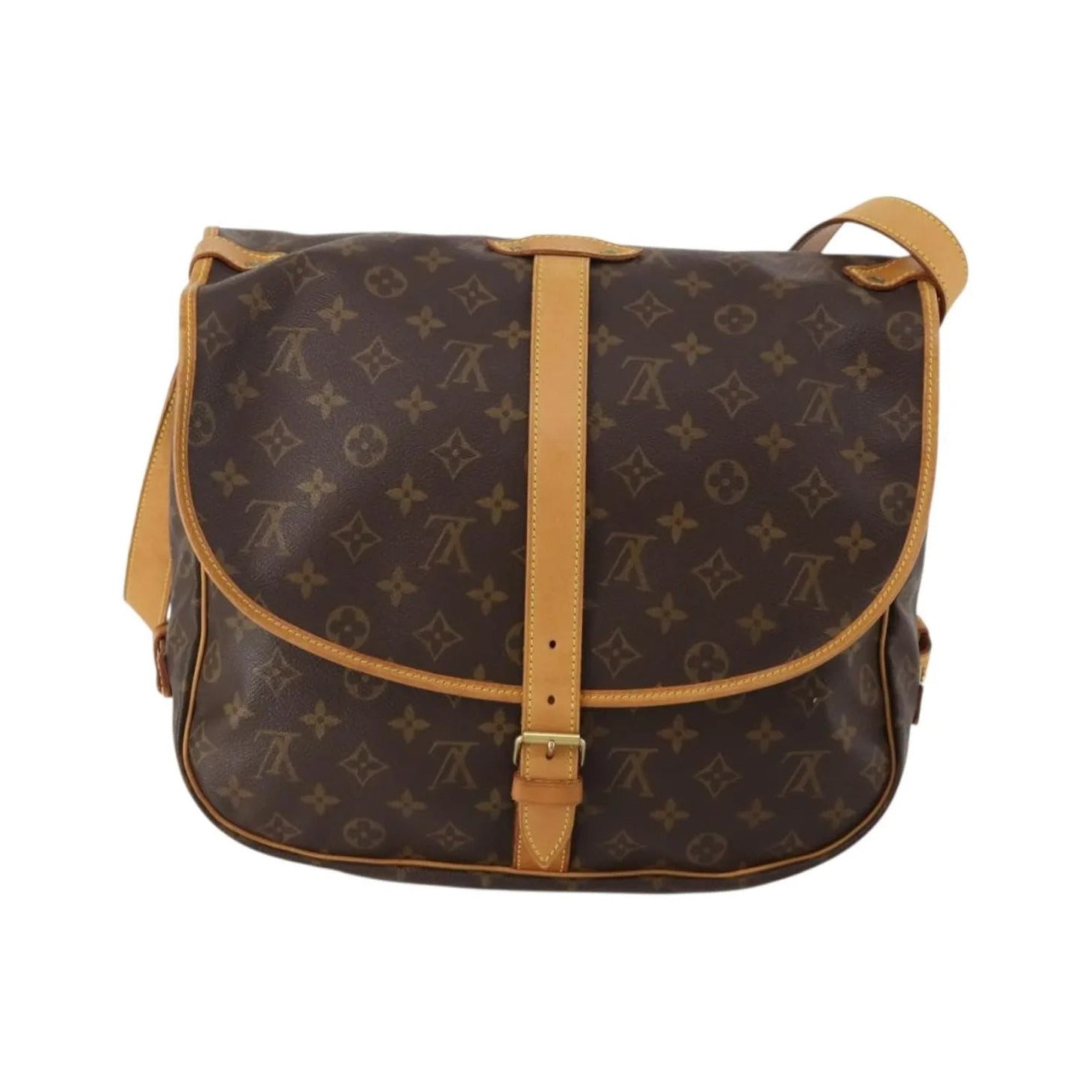 Louis Vuitton Saumur Monogram Canvas, Brown, Canvas, Shoulder Bag