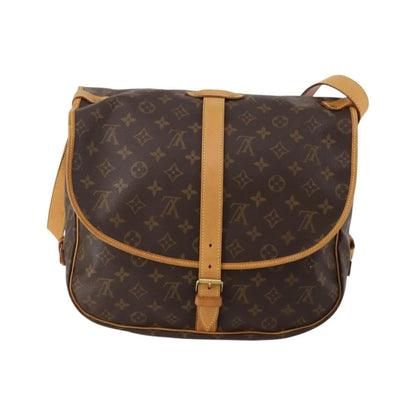 Louis Vuitton Saumur Monogram Canvas, Brown, Canvas, Shoulder Bag