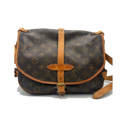 Louis Vuitton Saumur Monogram Canvas, Brown, Canvas, Shoulder Bag