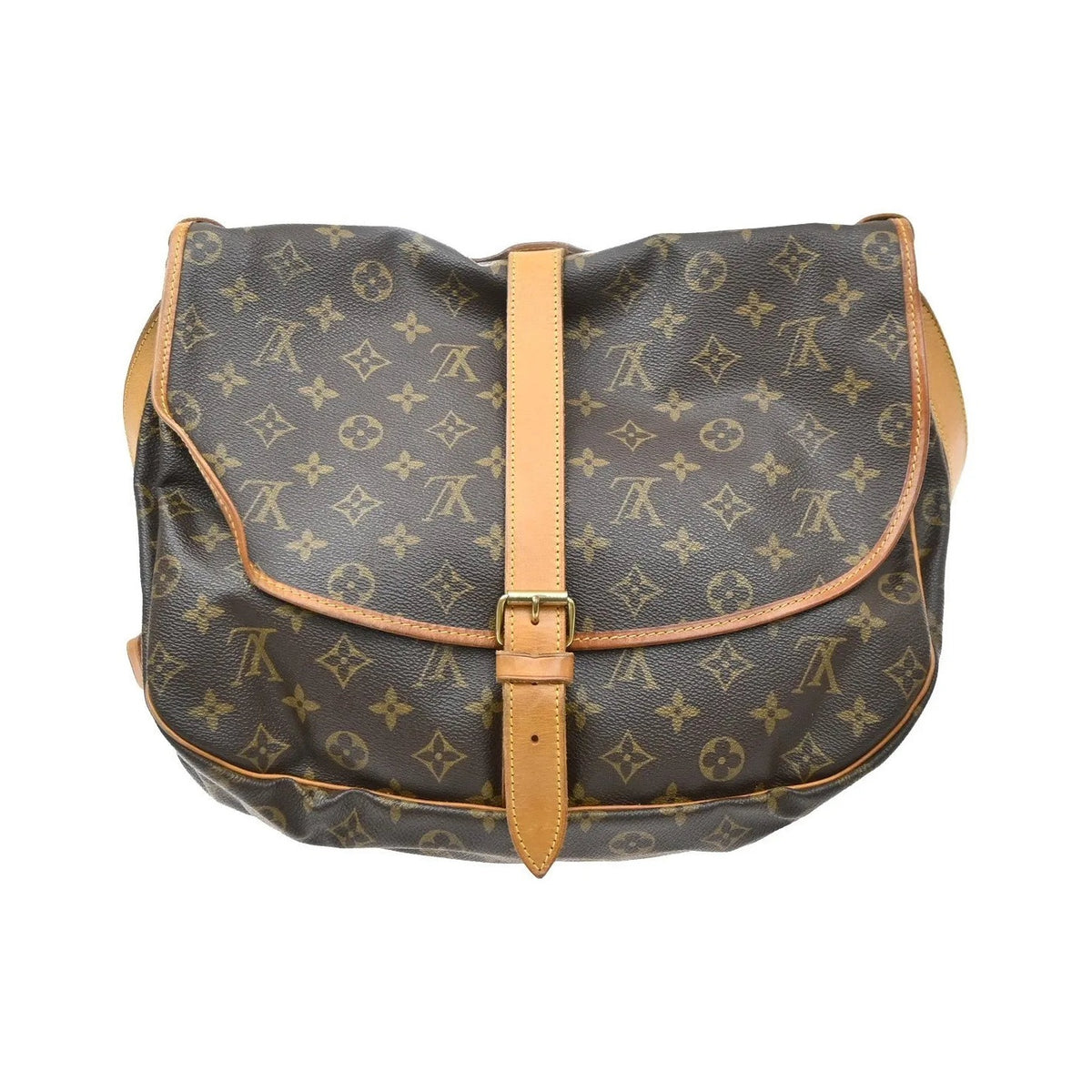 Louis Vuitton Saumur Monogram Canvas, Brown, Canvas, Shoulder Bag