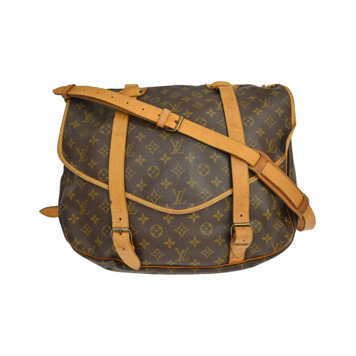 Louis Vuitton Saumur Monogram Canvas, Brown, Canvas, Shoulder Bag