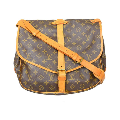 Louis Vuitton Saumur Monogram Canvas, Brown, Canvas, Shoulder Bag