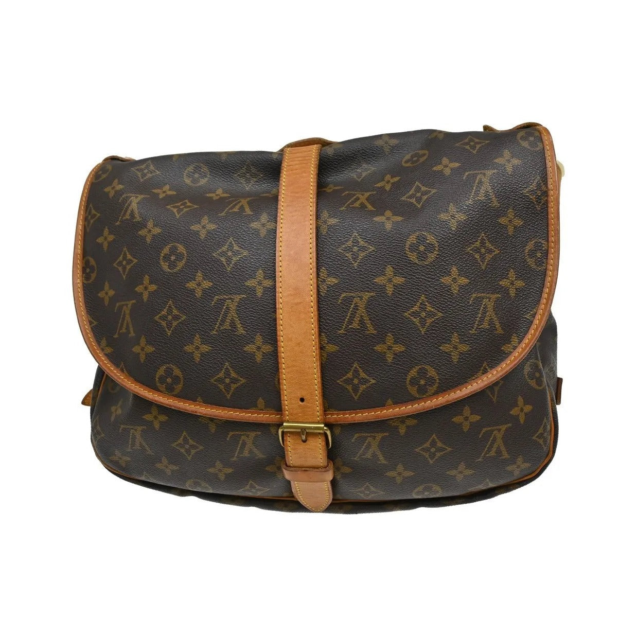 Louis Vuitton Saumur Monogram Canvas, Brown, Canvas, Shoulder Bag
