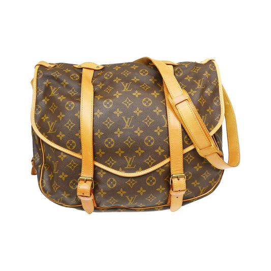 Louis Vuitton Saumur Monogram Canvas, Brown, Canvas, Shoulder Bag