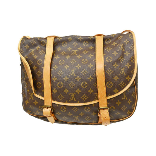 Louis Vuitton Saumur Monogram Canvas, Brown, Canvas, Shoulder Bag