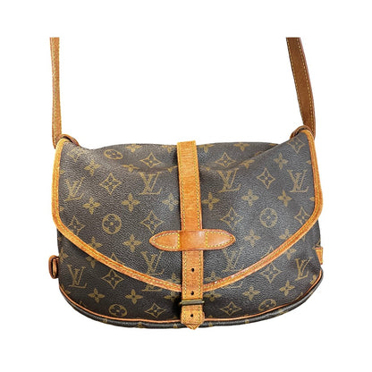 Louis Vuitton Saumur Monogram Canvas, Brown, Canvas, Shoulder Bag