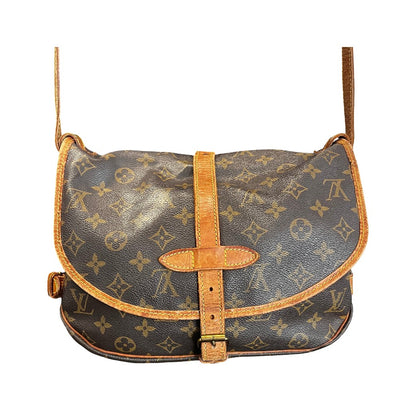 Louis Vuitton Saumur Monogram Canvas, Brown, Canvas, Shoulder Bag