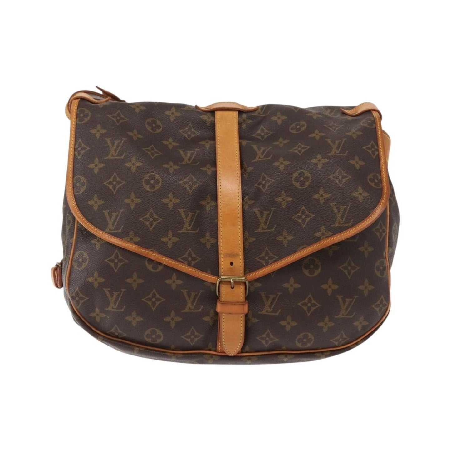 Louis Vuitton Saumur Monogram Canvas, Brown, Canvas, Shoulder Bag